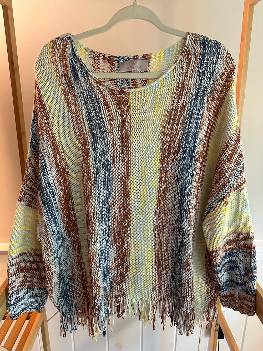 Laurie Felt Los Angeles Fringe Knit Top